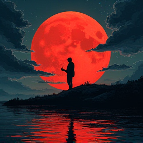 Under the red moon 