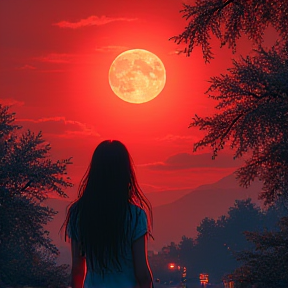 Under the red moon 