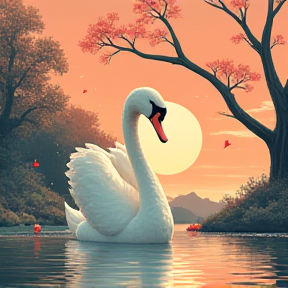 pretty swan