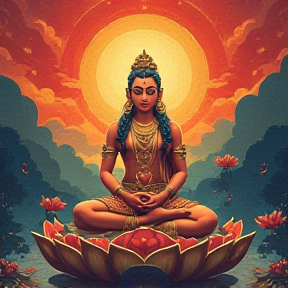 Om khaḍgaṃ cakragadeṣucāpaparighāñchūlaṃ bhuśuṇḍīṃ śiraḥ sloka