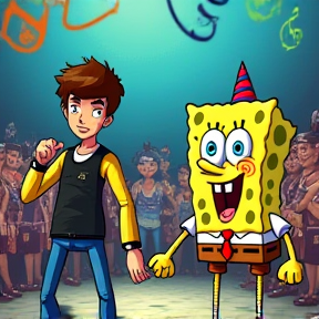 Ben 10 e Bob esponja forró