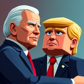 Biden and trump minecraft after election