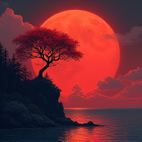 The blood moon rise forever more