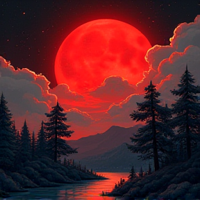 The blood moon rise forever more