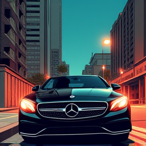 Black Benz Downtown