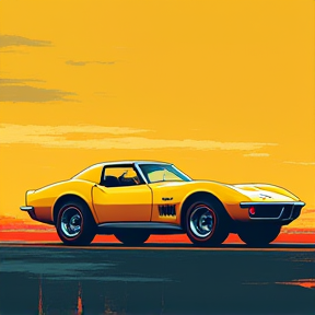 Yellow Corvette