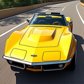 Yellow Corvette