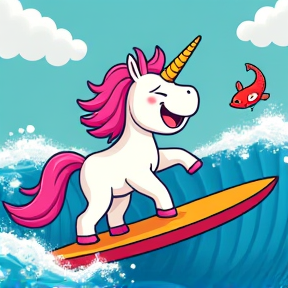 Unicorns on the Wave