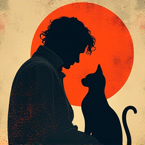 Sad Man's Love for Cat