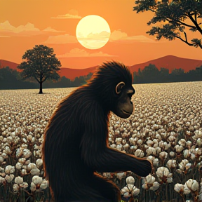 Monkey in the Cotton Fields