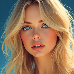 Blonde hair blue eyes 