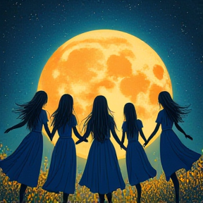 sisters of the moon(dancing in a circle)