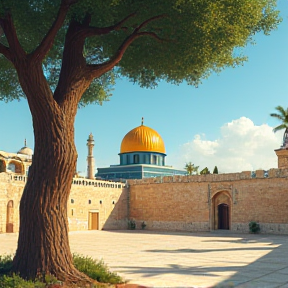 Palestine Land of Olive Trees and aqssa mosque