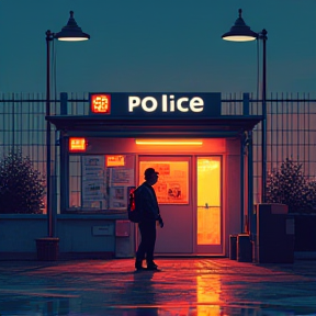 The police station