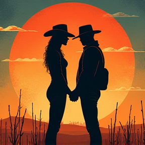 Love Was Born in Boots and Hats, Foreign Girl, Cowboy Man