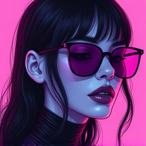 Melanie in Purple Shades