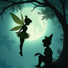 Tinkerbell and Peter Pan 