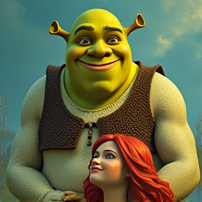 Boere Shrek en Fiona