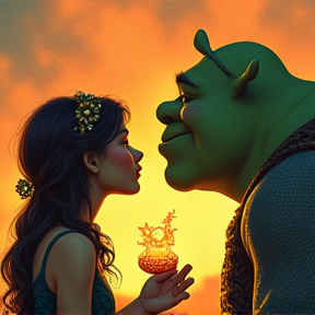 Boere Shrek en Fiona