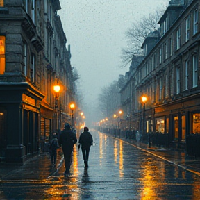 Rain at Christmas in Scotland