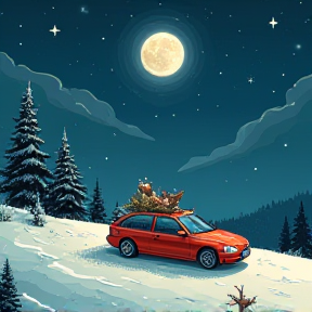 Weihnachtsfahrt zum Mond