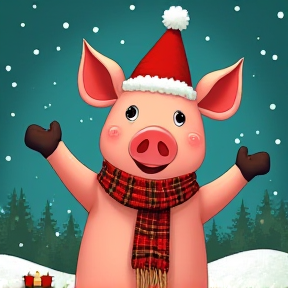 Piggy Christmas