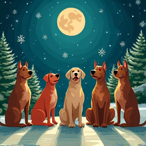 The 12 dogs of Christmas