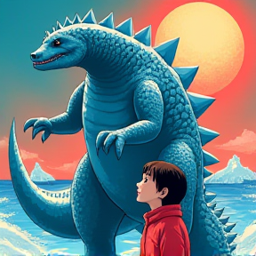 Sebzilla and Shimo the Ice Kaiju (Kaiju Love)