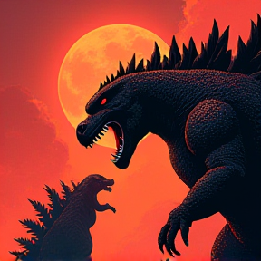 Blood Hell Godzilla vs Godzilla In Hell