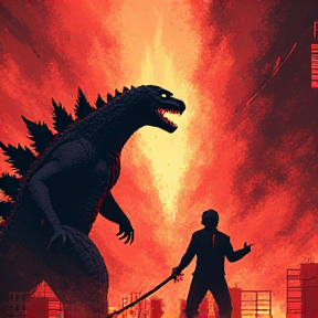 Blood Hell Godzilla vs Godzilla In Hell