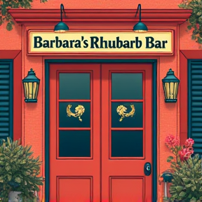 Barbara's Rhubarb Bar