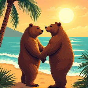 Two Bears in Hawaii