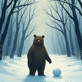 Bear in the Snow