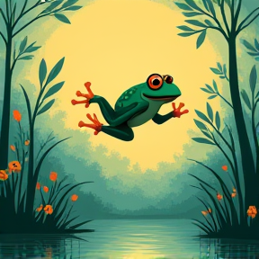 Frogs In The Moonlight