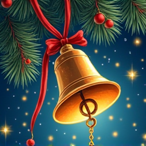  Santa Christmas bell