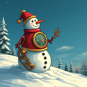 Bentley the Steampunk Snowman