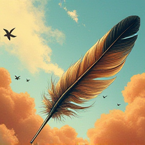 feather in the wind