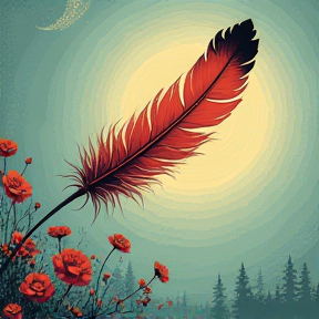 feather in the wind