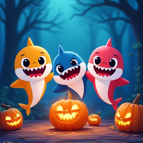 Halloween Sharks