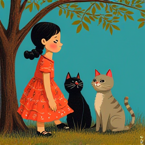 Catalina y Sus Tres Gatos