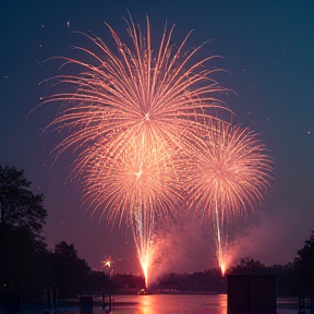 Bonfire Night Fireworks In Byron Park of Harrow London