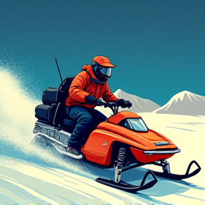 Snowmobiles in Madness