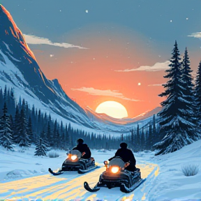 Snowmobiles in Madness