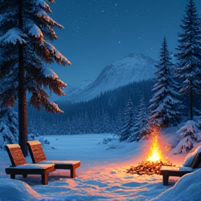 Snowy Night Serenity