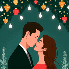 Under the Mistletoe lights