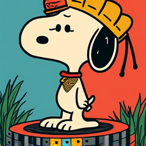 Snoopy in the wild Punk