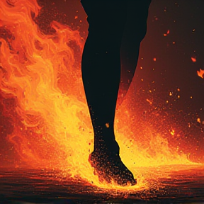 Feet on fire