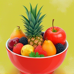 Fruit in a Bowl