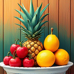 Fruit in a Bowl