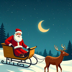 Santa on his way 